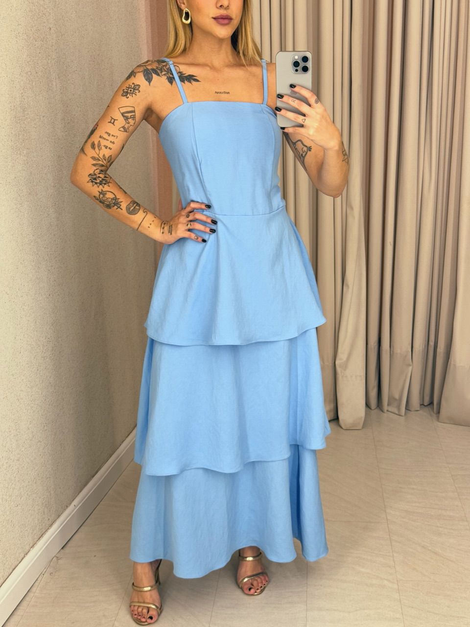 VESTIDO JUSSARA ALÇA AZUL