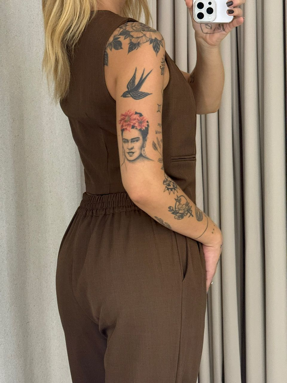 CONJUNTO AYLLA CALÇA MARROM