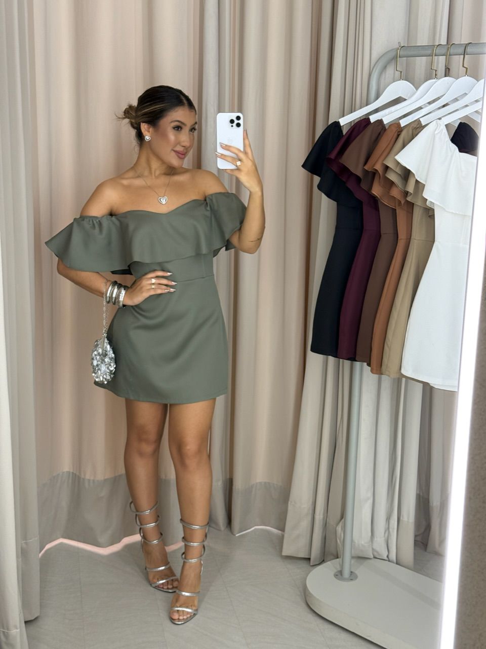 VESTIDO ANA LIVIA CURTO OLIVA