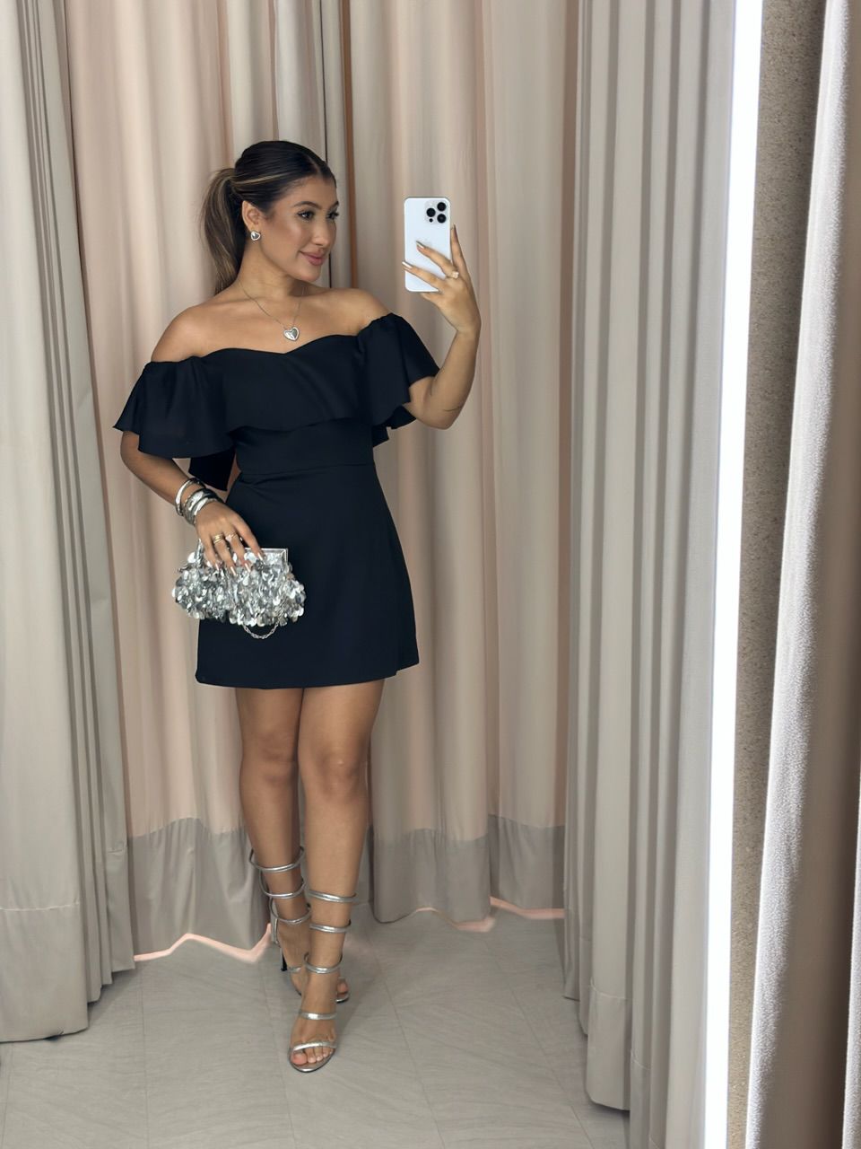 VESTIDO ANA LIVIA CURTO preto