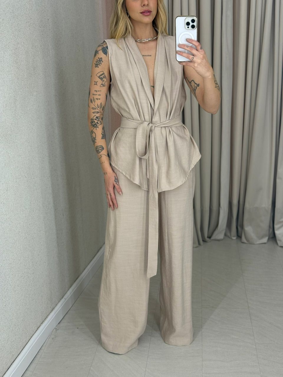 CONJUNTO MARTA CALÇA AREIA