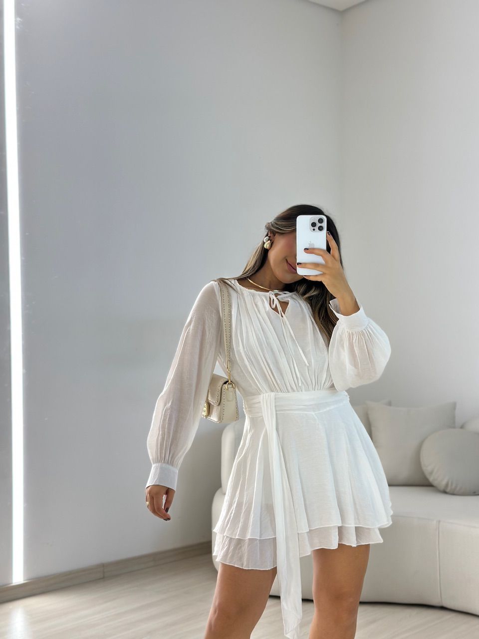 VESTIDO AMABEL MANGA LONGA OFF