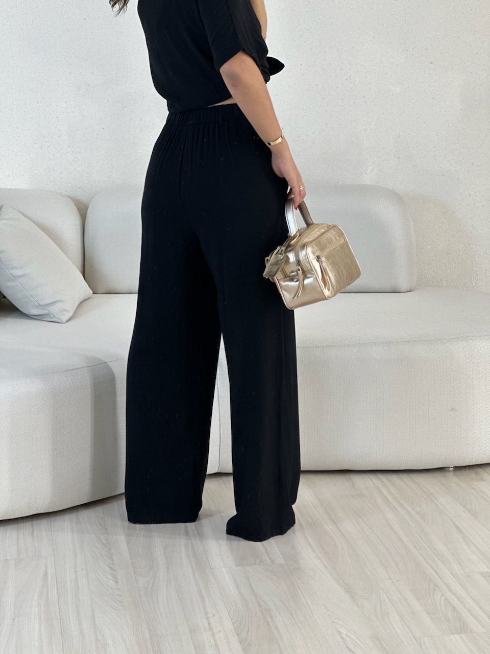 CALÇA VIVIANE LINHO PRETO