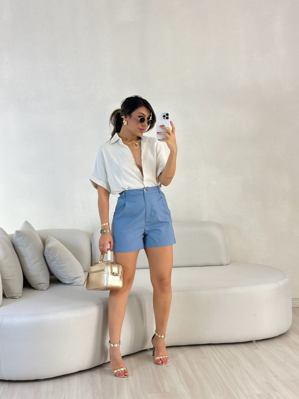 SHORT LUANA LINHO AZUL
