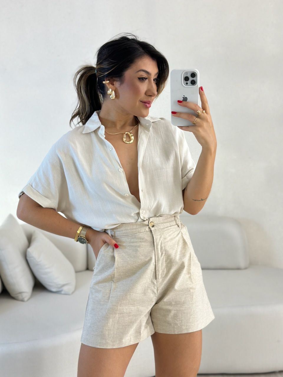 SHORT LUANA LINHO CRU