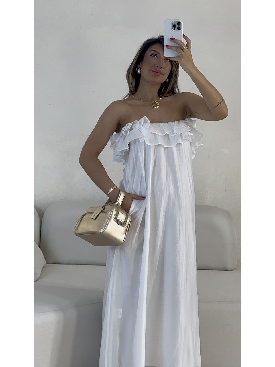 VESTIDO NINA BABADOS off