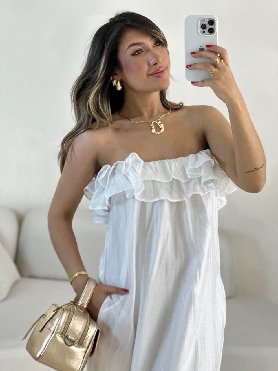 VESTIDO NINA BABADOS off