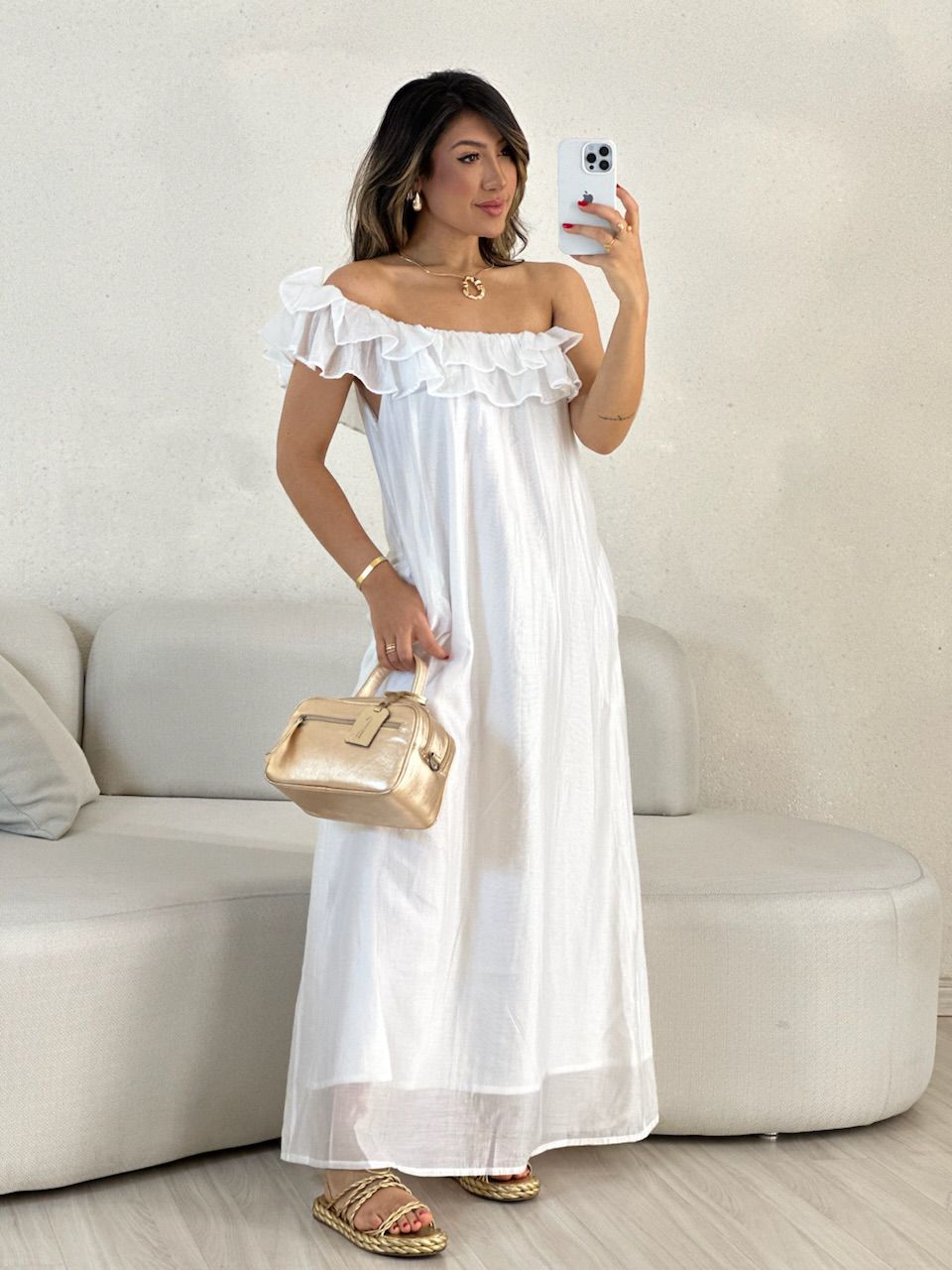 VESTIDO NINA BABADOS off