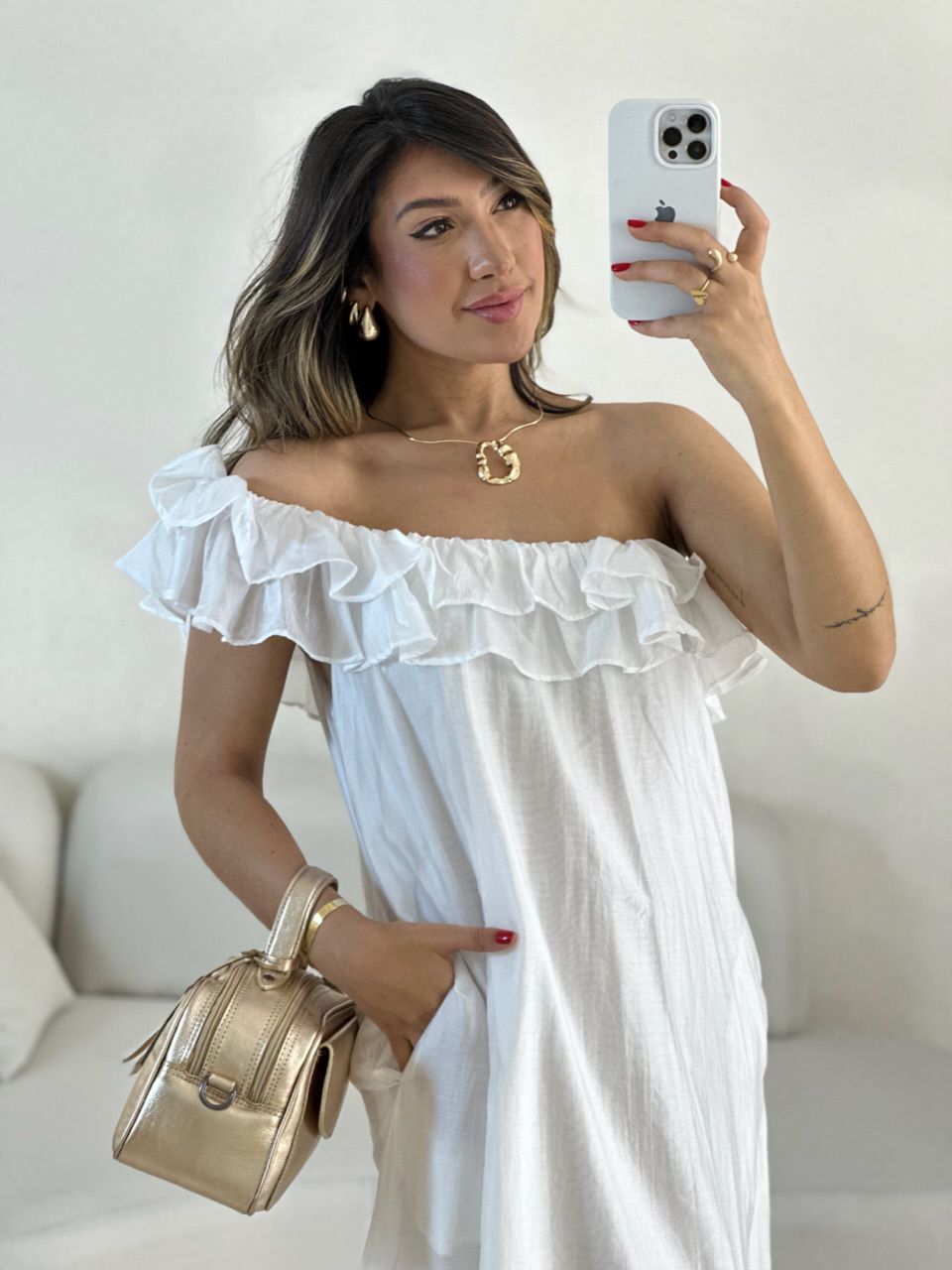 VESTIDO NINA BABADOS off