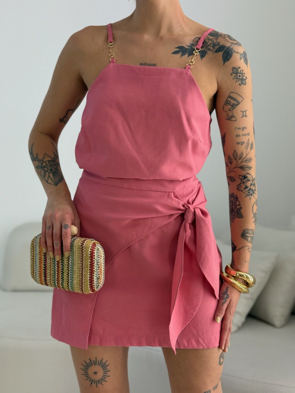 CONJUNTO LILA SAIA GOIABA