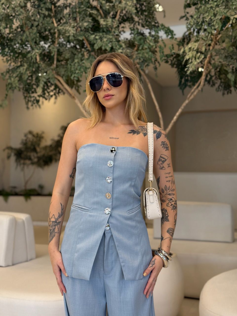 CONJUNTO LUANA TOMARA QUE CAIA BLUE JEANS