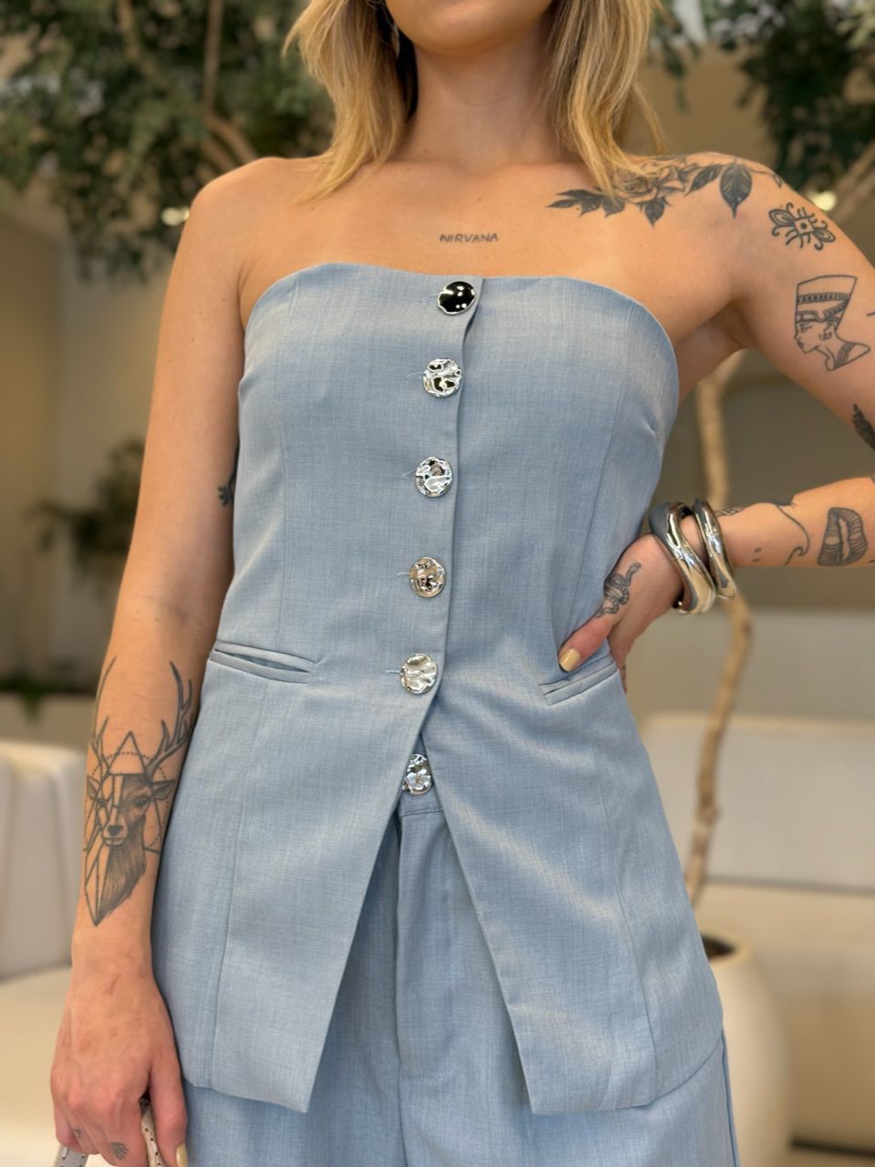 CONJUNTO LUANA TOMARA QUE CAIA BLUE JEANS