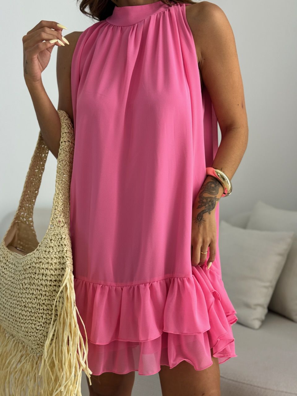 VESTIDO NANY CURTO PINK