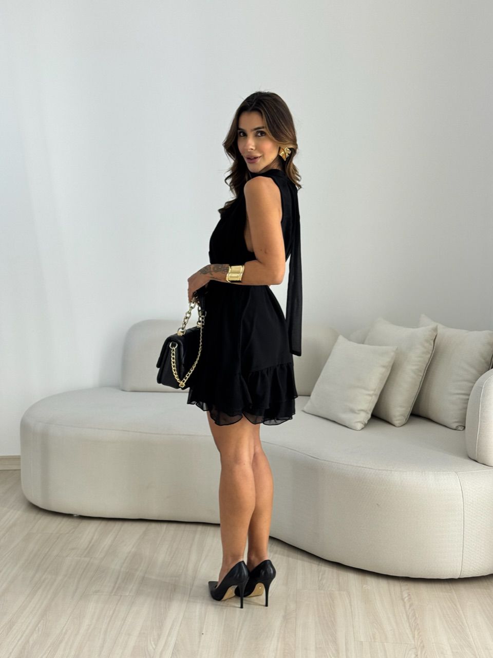 VESTIDO NANY CURTO PRETO