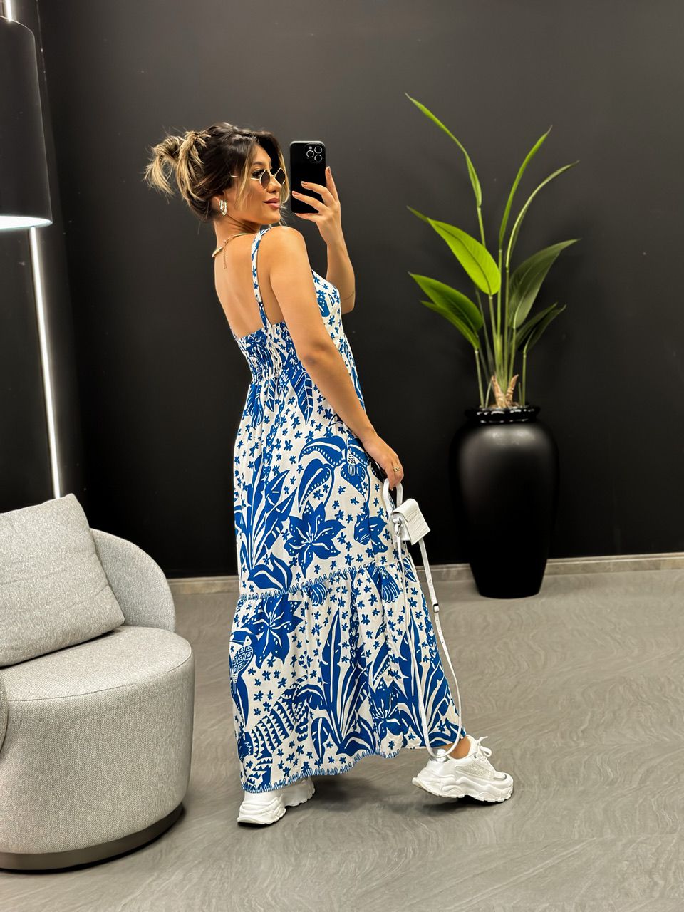 VESTIDO LUARA ALÇA AZUL