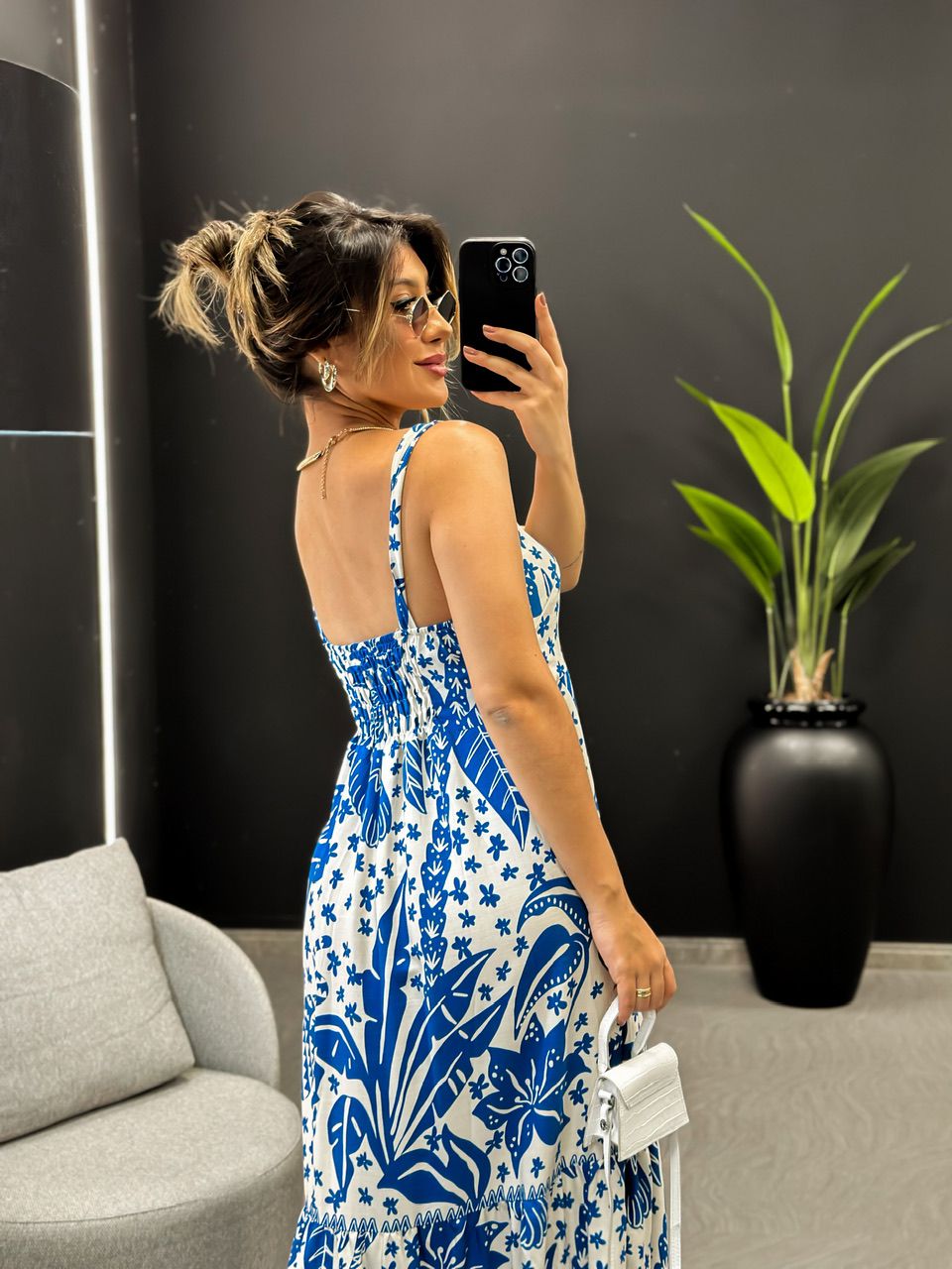 VESTIDO LUARA ALÇA AZUL