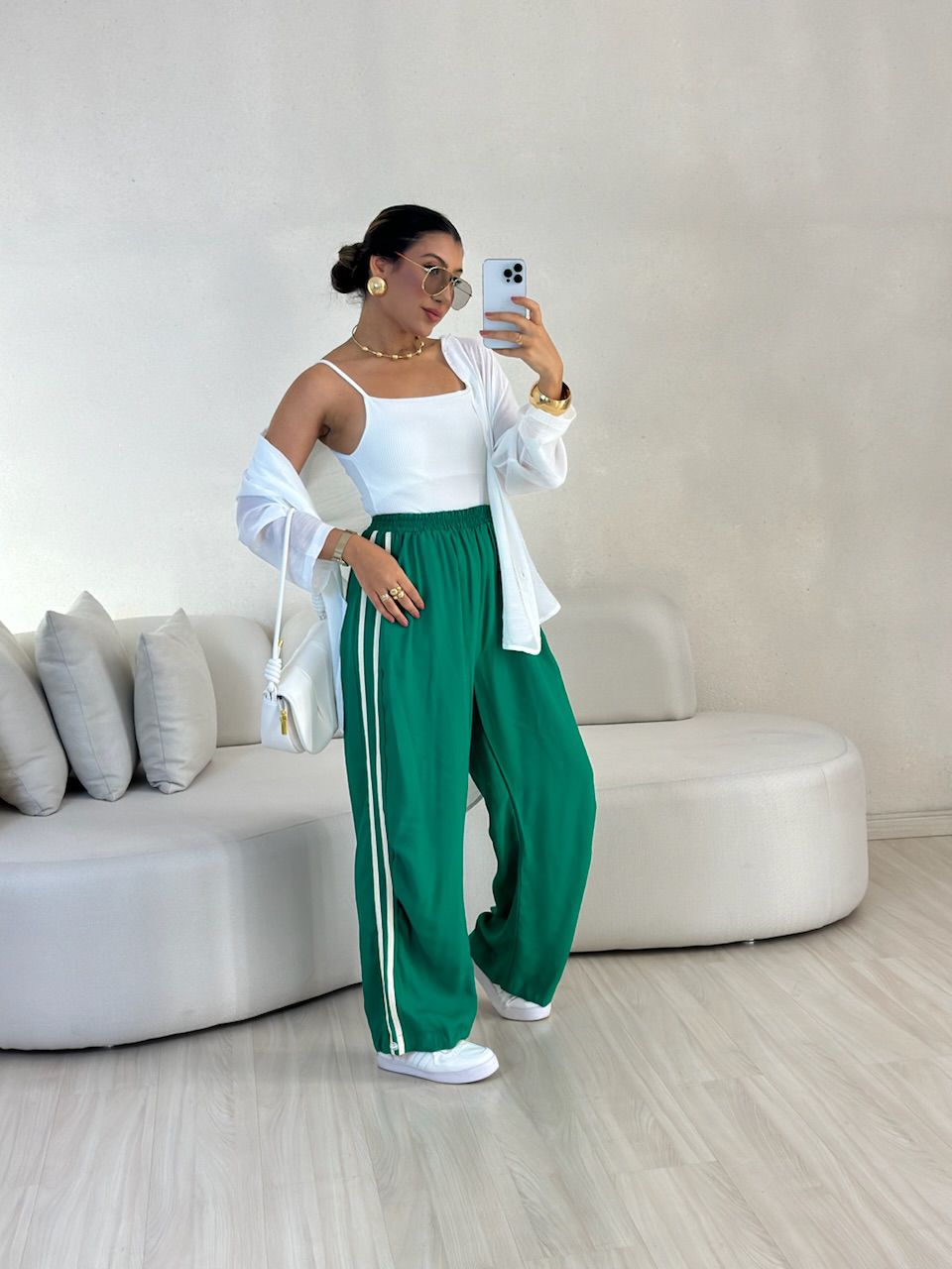 CALÇA VANESSA STREETWEAR VERDE