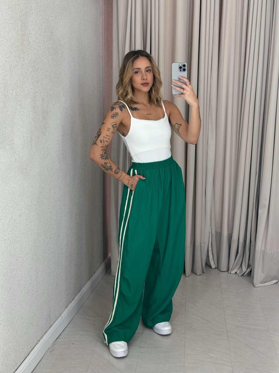 CALÇA VANESSA STREETWEAR VERDE