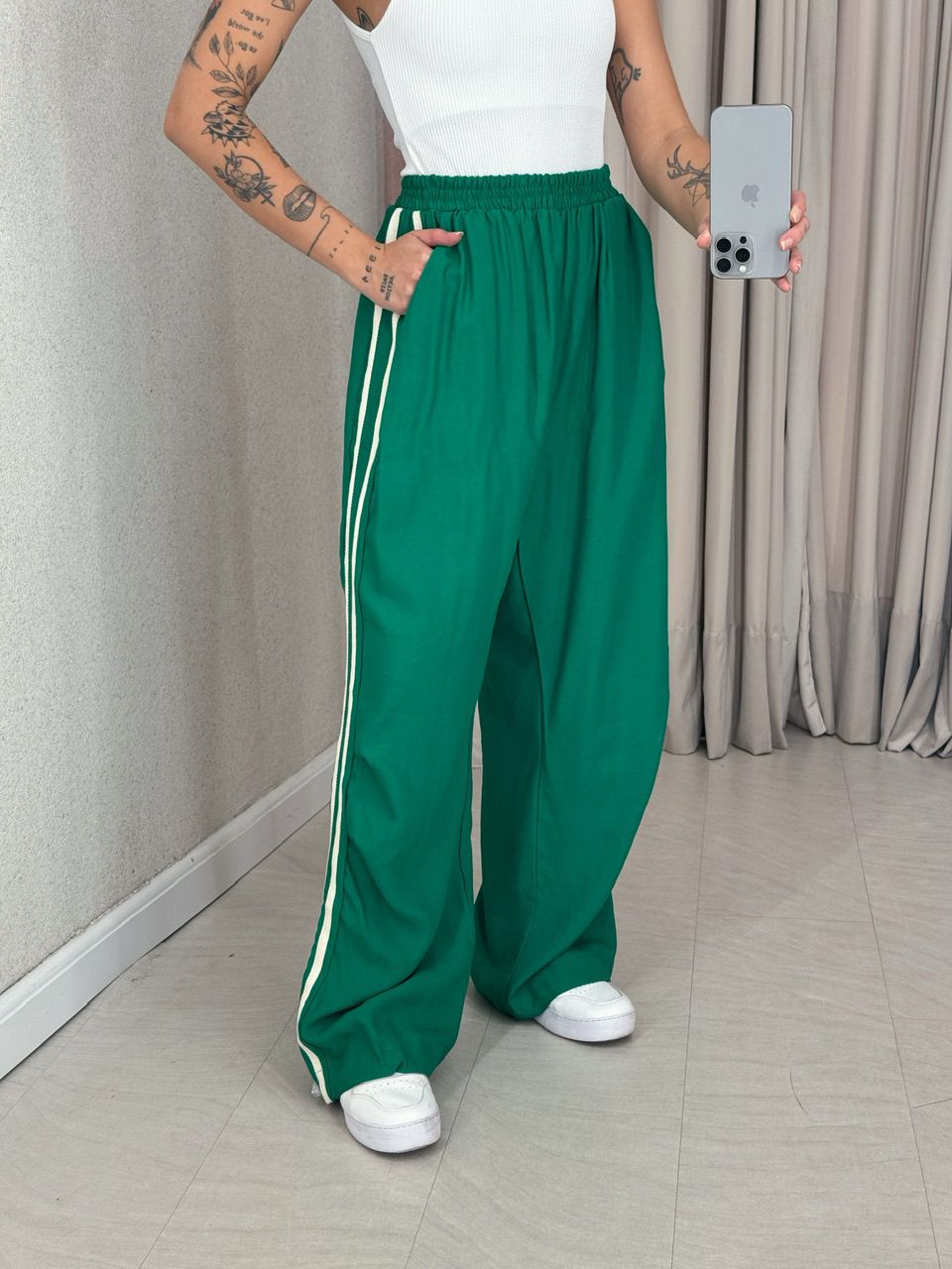 CALÇA VANESSA STREETWEAR VERDE