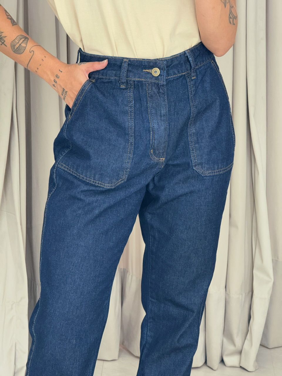 CALÇA MAÍSA JEANS JEANS ESCURO