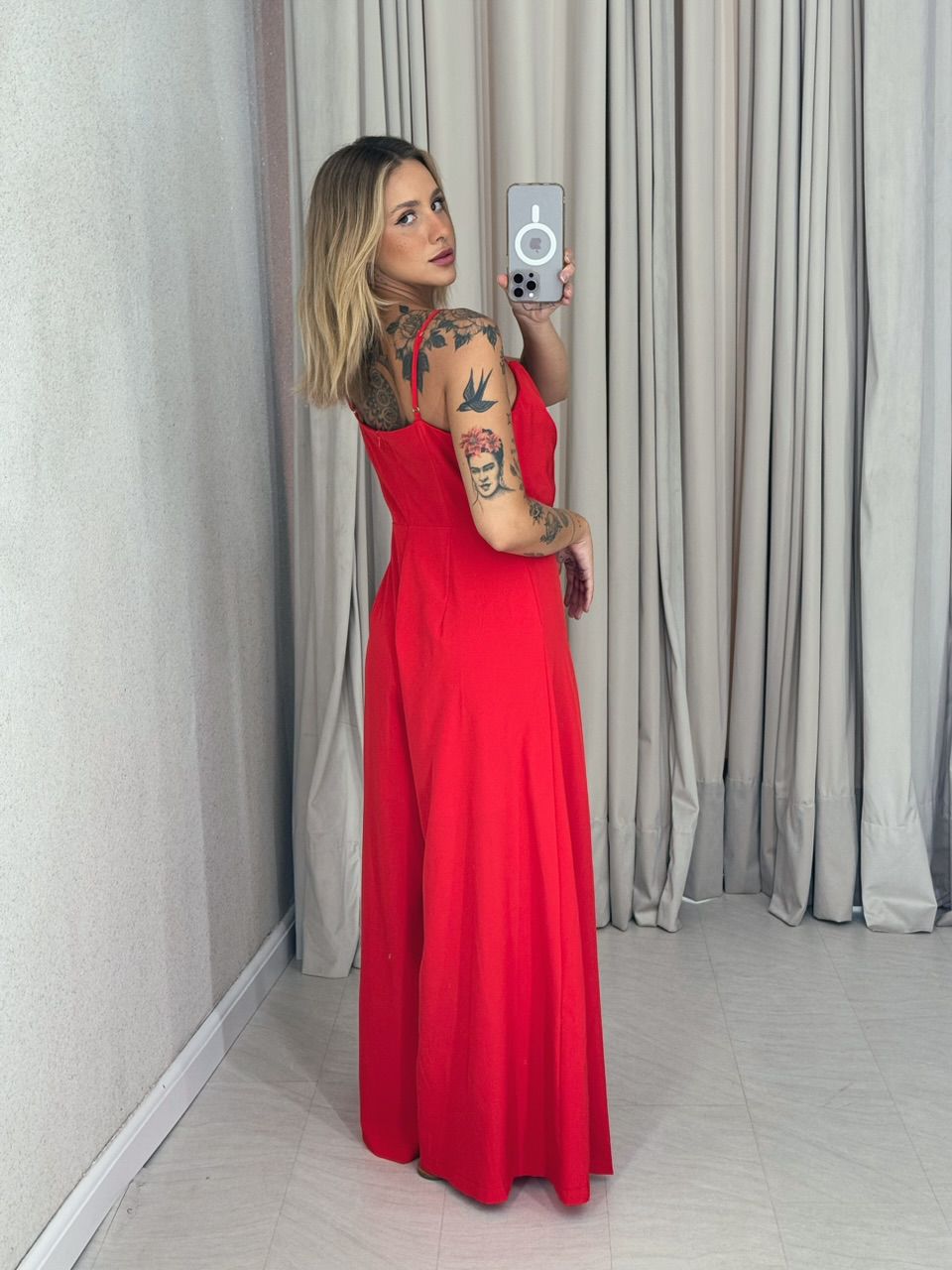 MACACÃO FRANCIS ALÇA VERMELHO