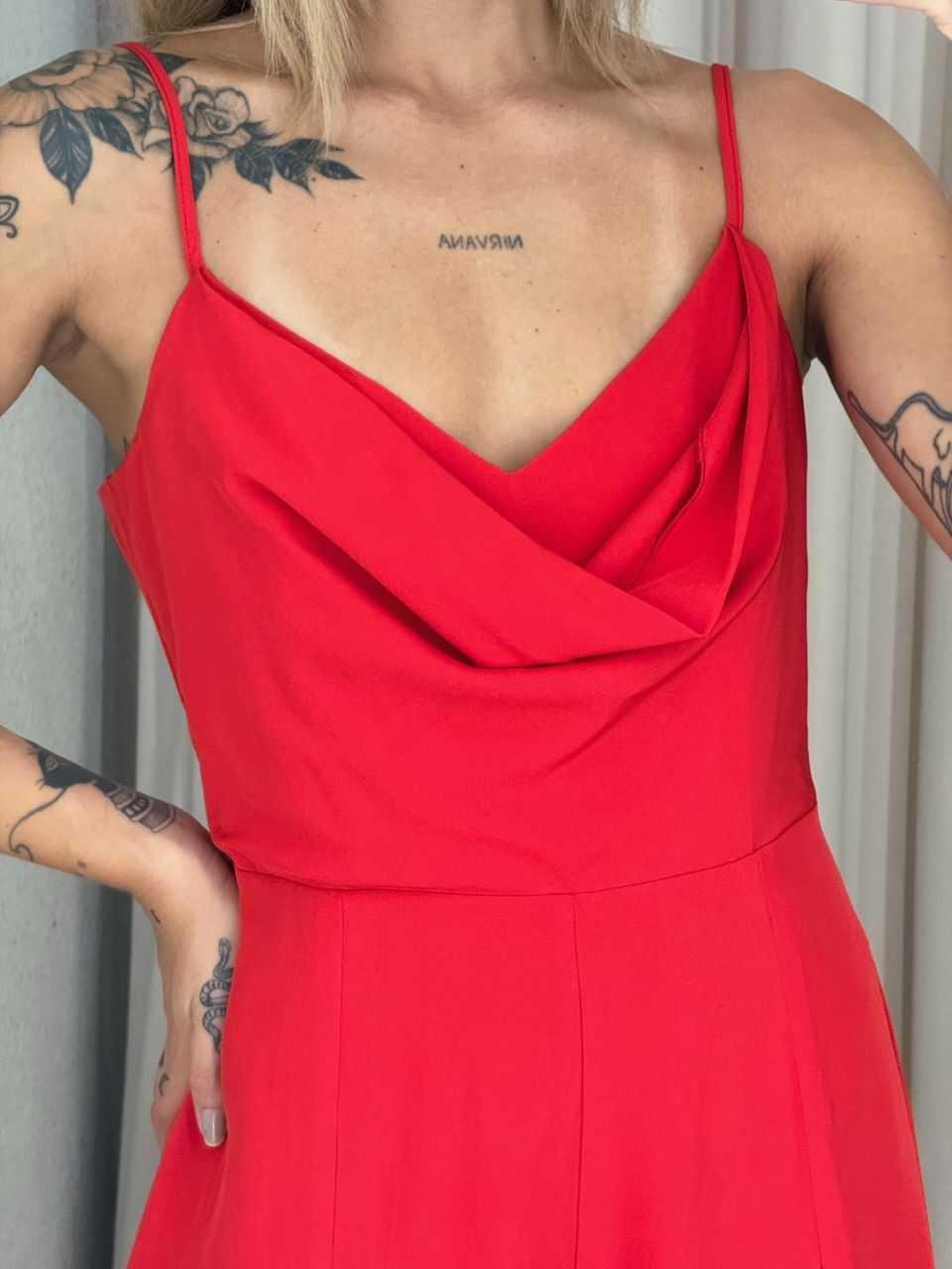 MACACÃO FRANCIS ALÇA VERMELHO