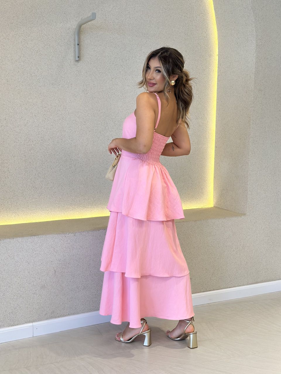 VESTIDO JUSSARA ALÇA ROSA