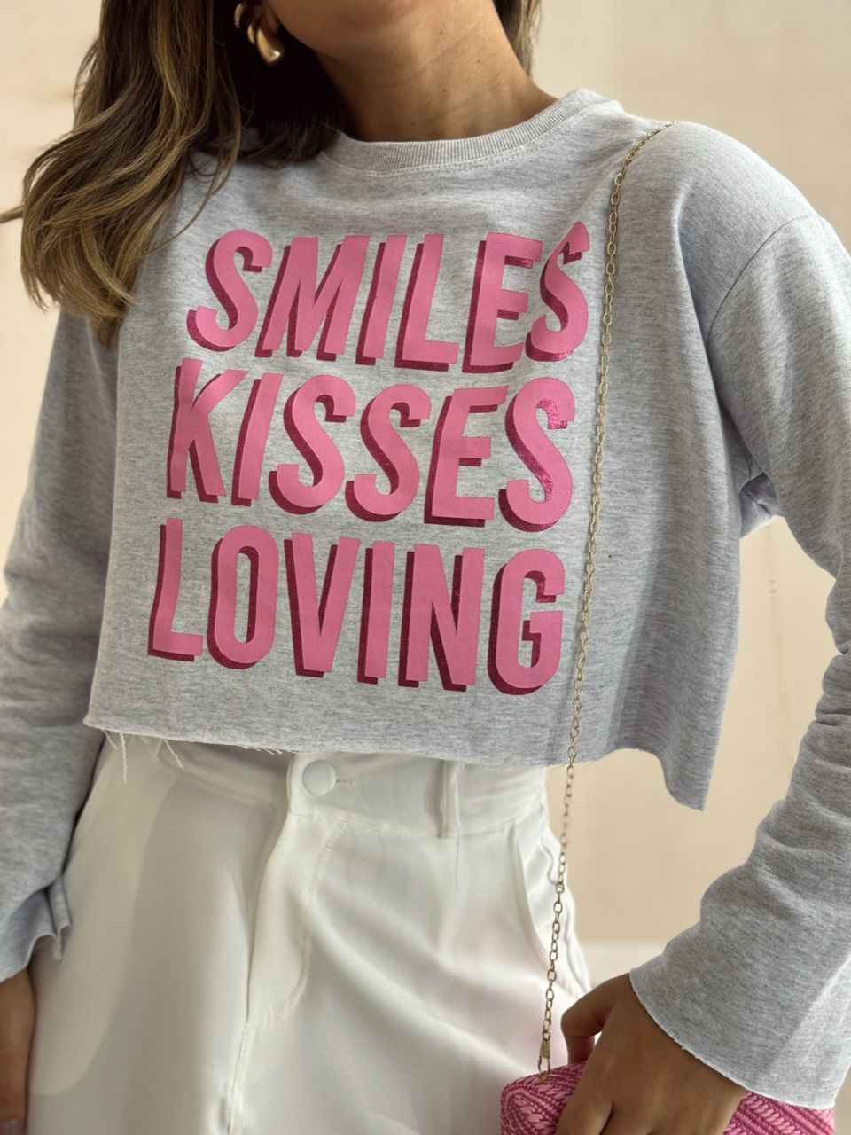 MOLETINHO SMILES CINZA