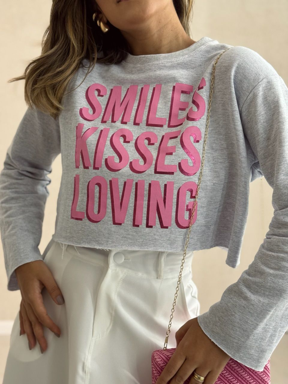 MOLETINHO SMILES CINZA