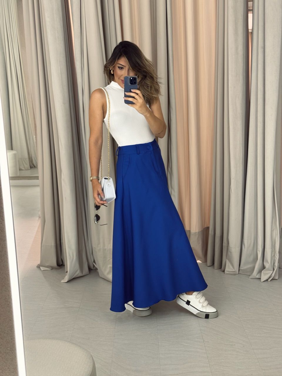 SAIA RAFAELA MIDI AZUL
