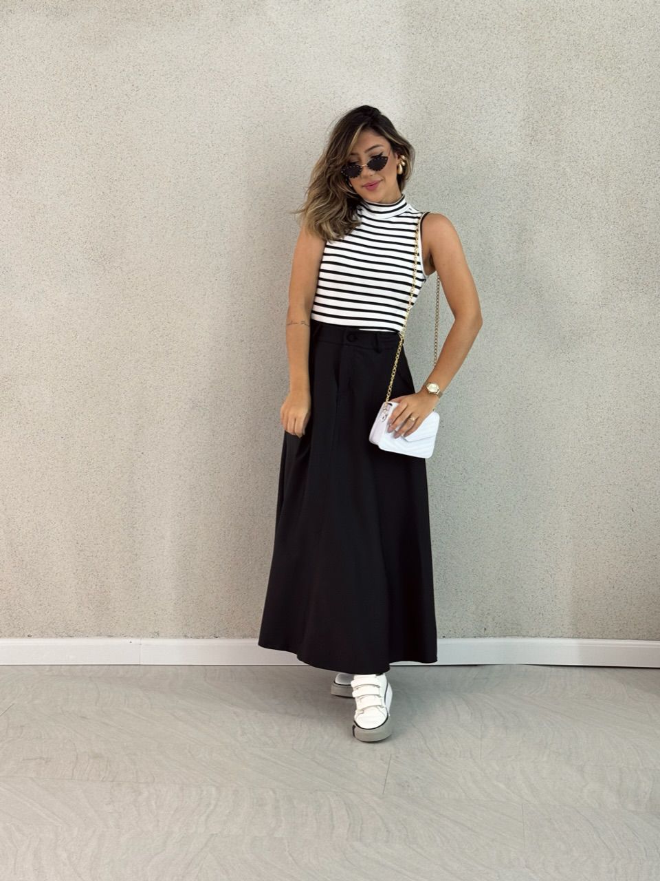 SAIA RAFAELA MIDI PRETA