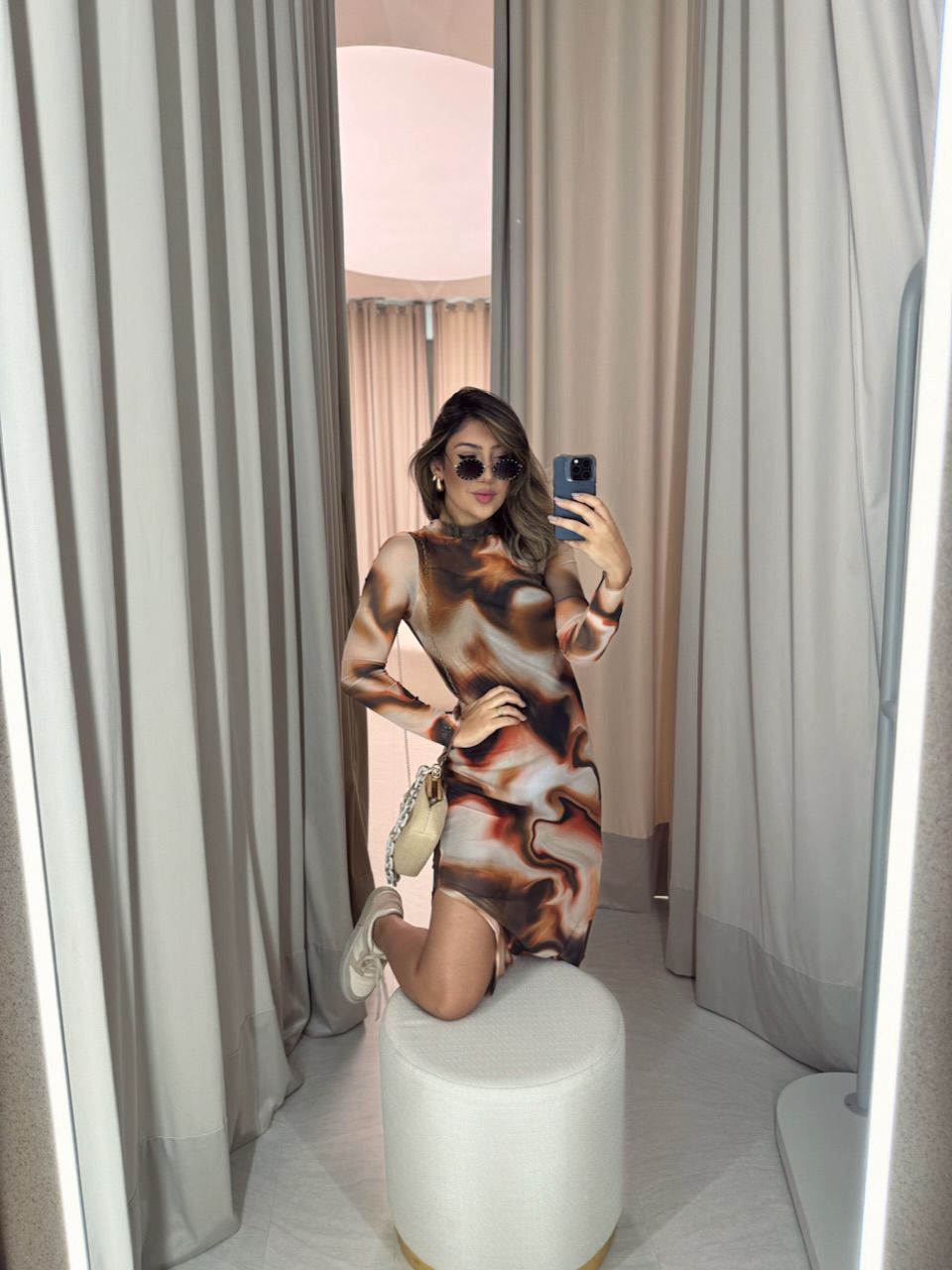VESTIDO PIETRA TULE NUDE