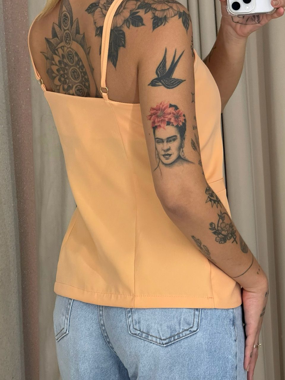BLUSA ANNABELLE BOTÕES PÊSSEGO