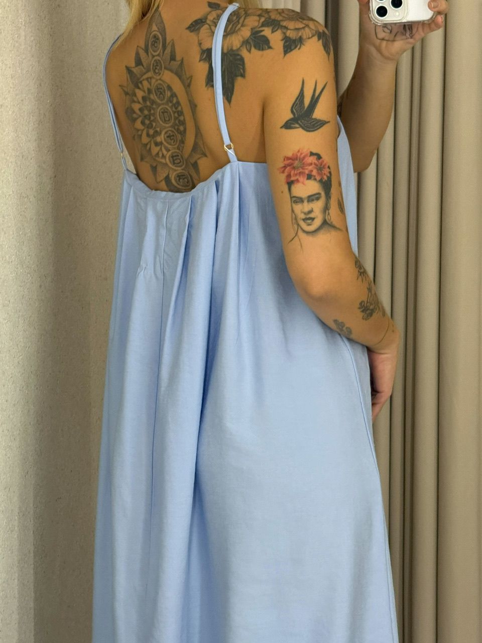 VESTIDO LUDMILA ALÇA azul
