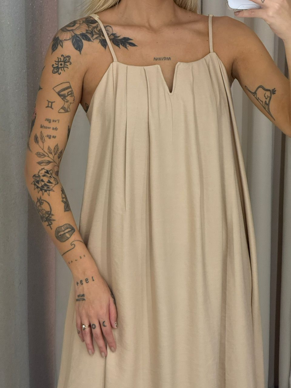 VESTIDO LUDMILA ALÇA Nude