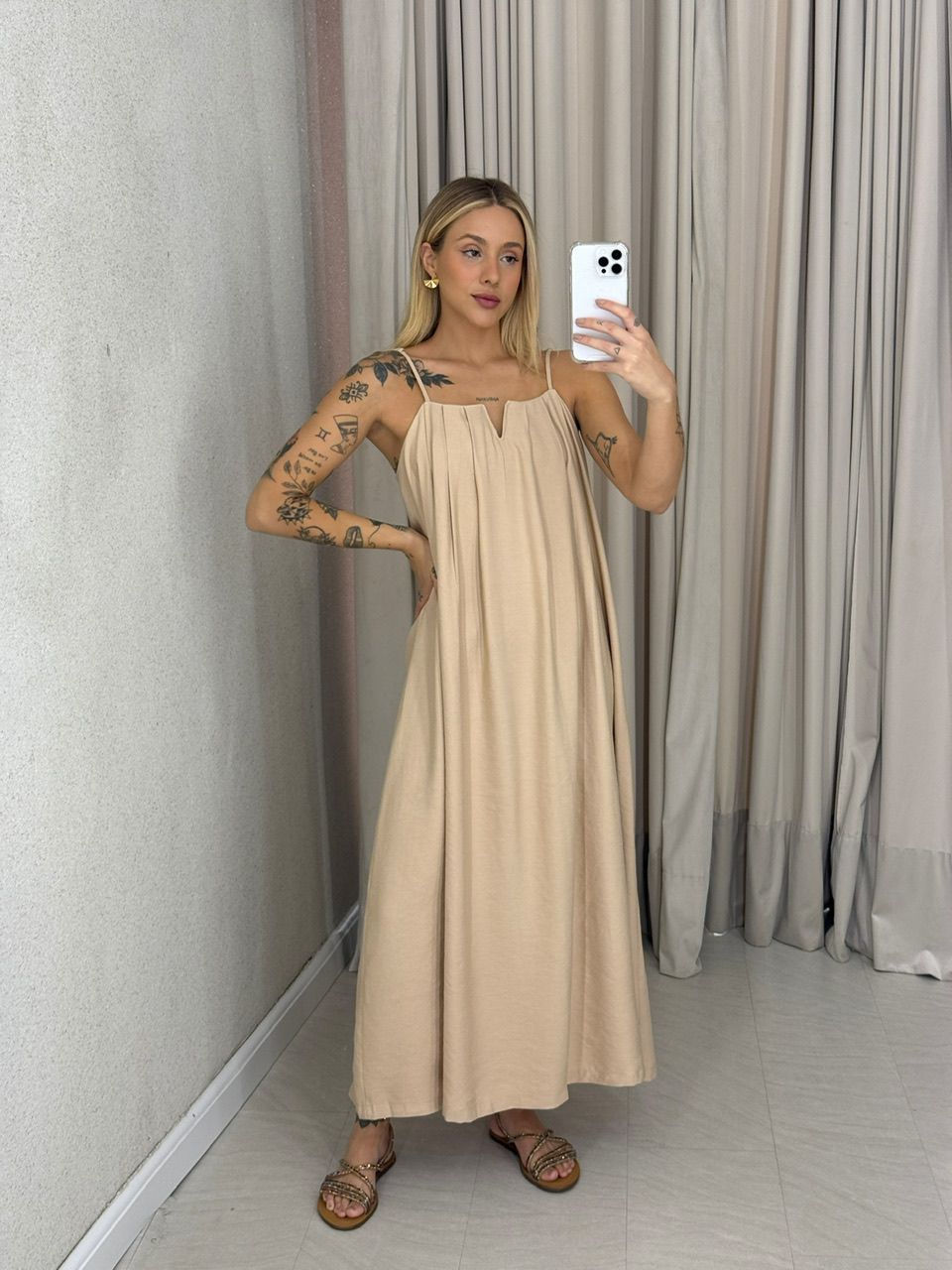 VESTIDO LUDMILA ALÇA Nude