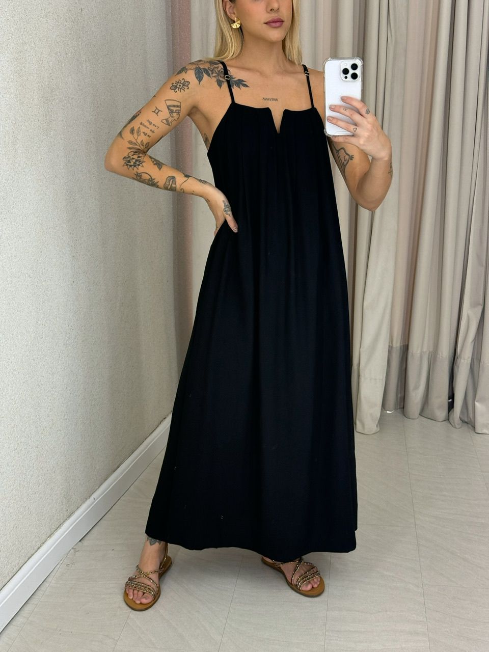 VESTIDO LUDMILA ALÇA preto
