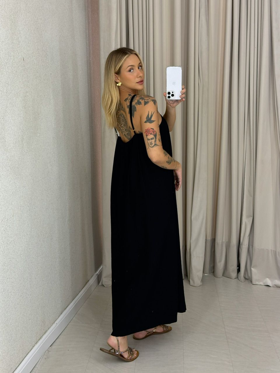 VESTIDO LUDMILA ALÇA preto