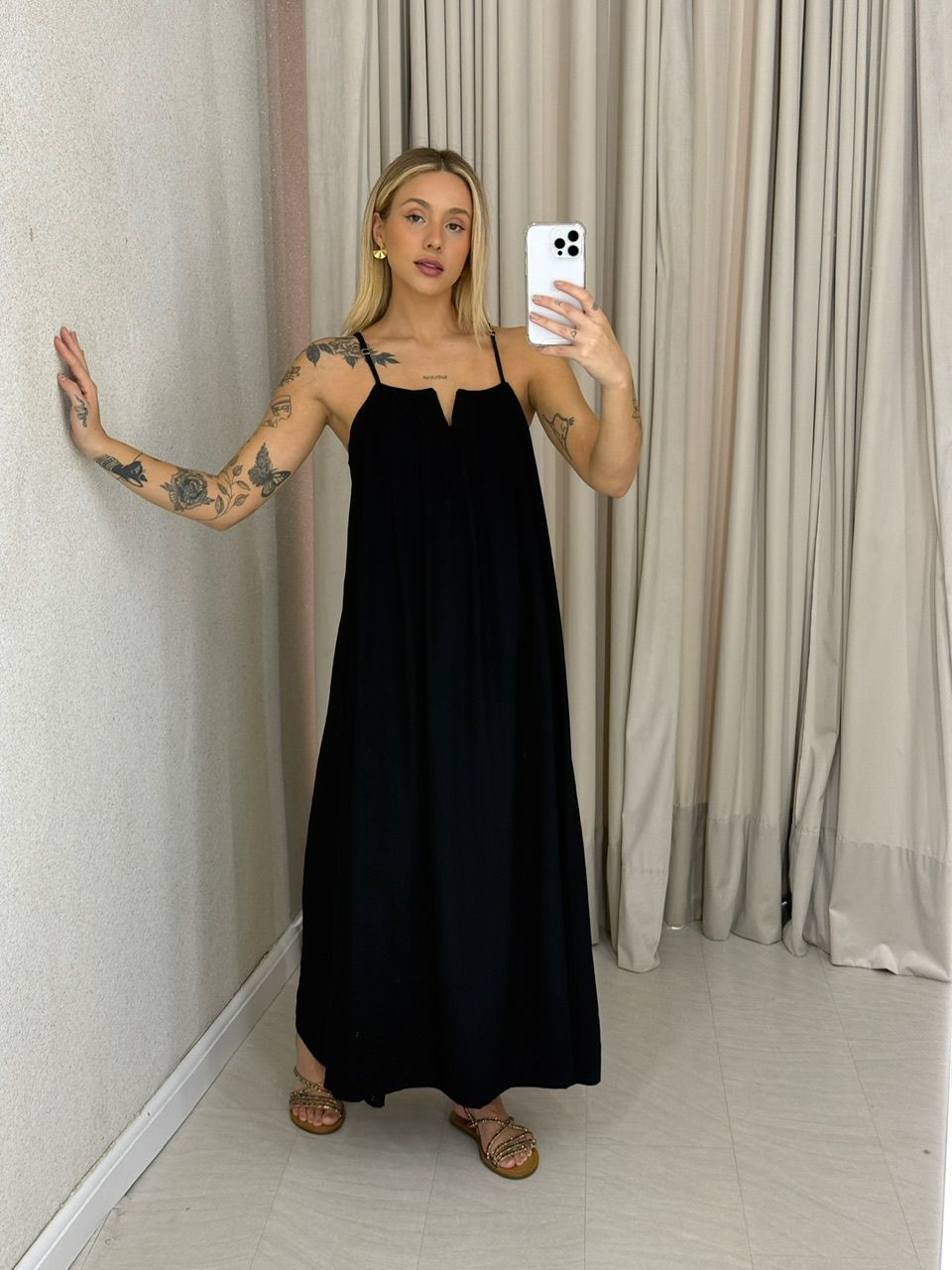 VESTIDO LUDMILA ALÇA preto