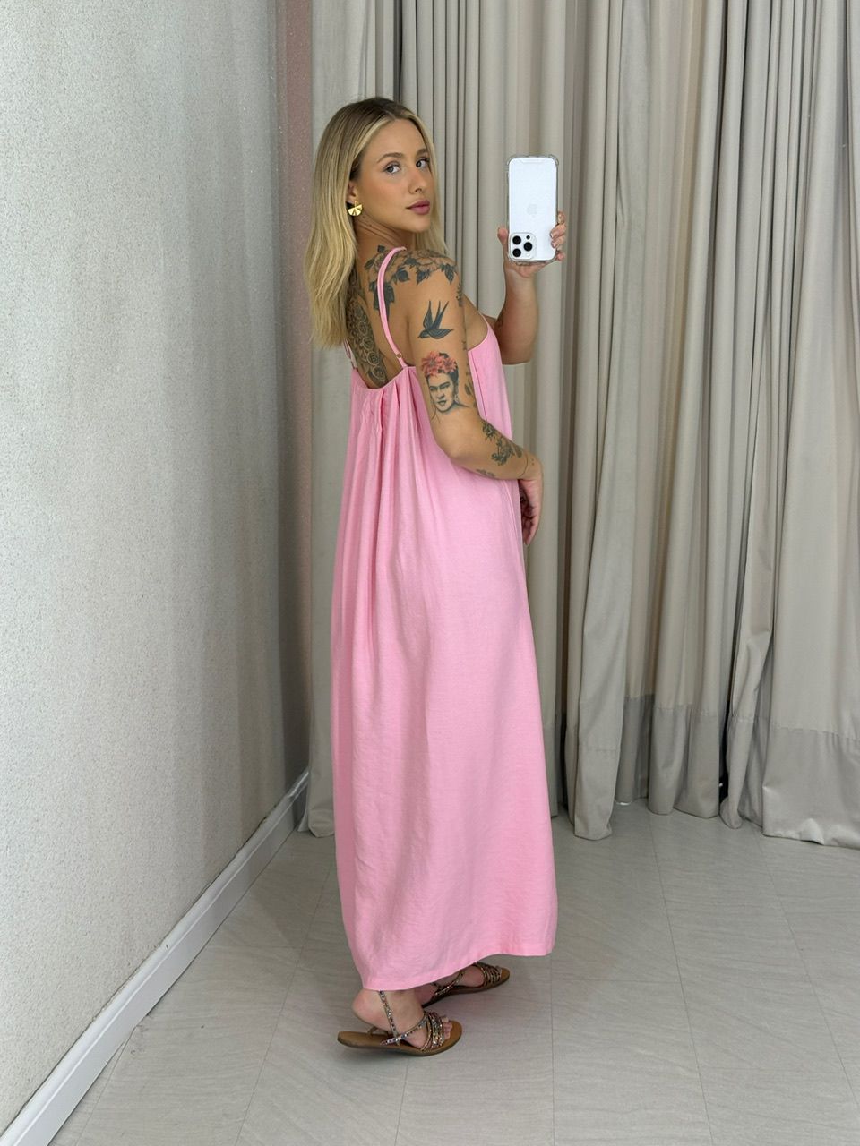 VESTIDO LUDMILA ALÇA Rosa