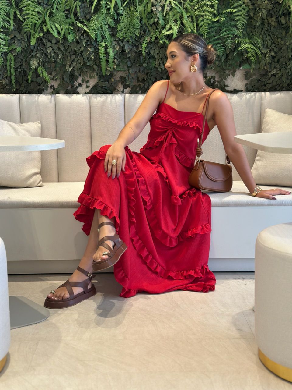 VESTIDO TRANCOSO CF BOHO vermelho