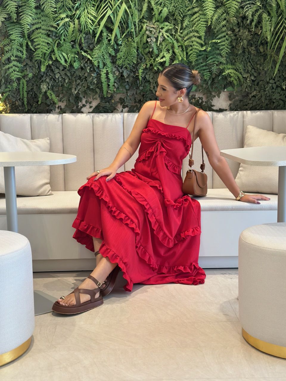 VESTIDO TRANCOSO CF BOHO vermelho
