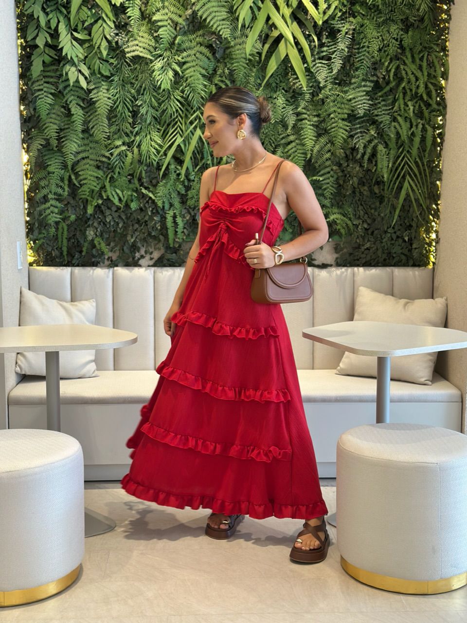 VESTIDO TRANCOSO CF BOHO vermelho - 0061330006 - CAROLLA FERRARO