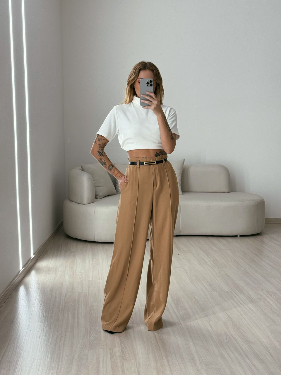 CALÇA JÚLIA PANTALONA NUDE