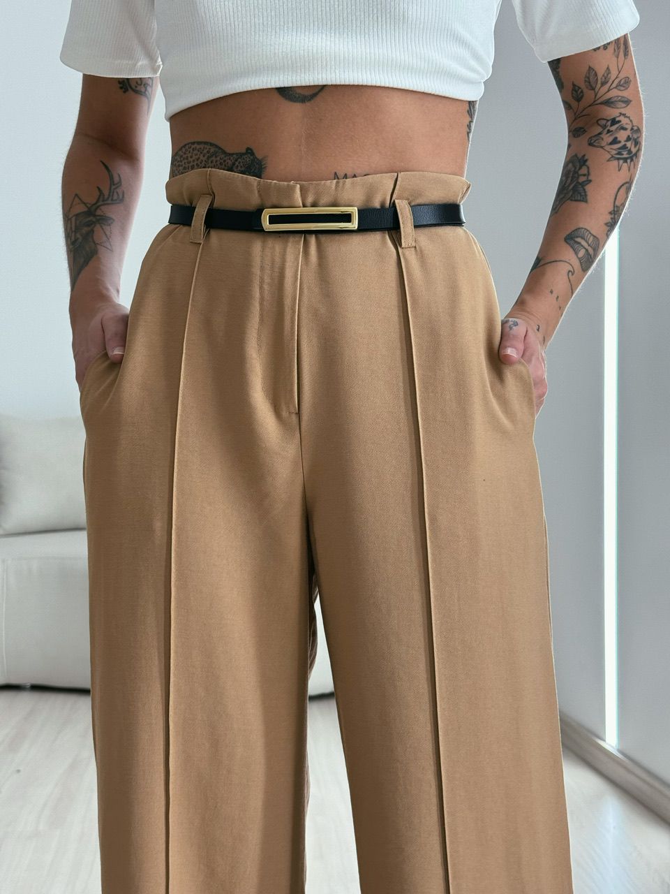 CALÇA JÚLIA PANTALONA NUDE