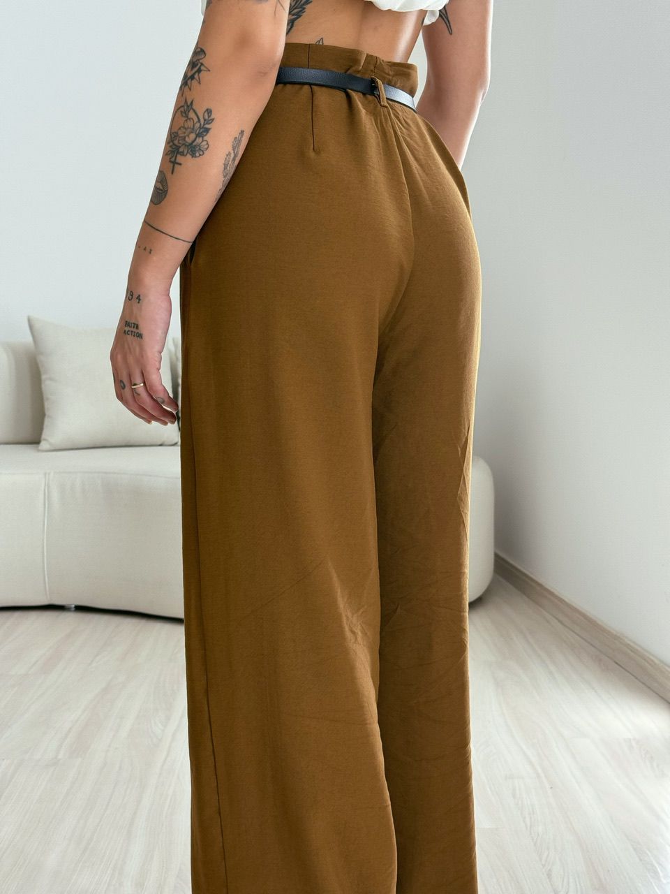 CALÇA JÚLIA PANTALONA SÉPIA