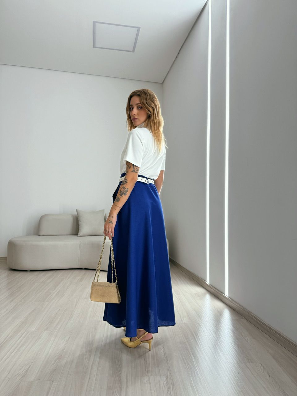 SAIA RAFAELA 02 LINHO AZUL