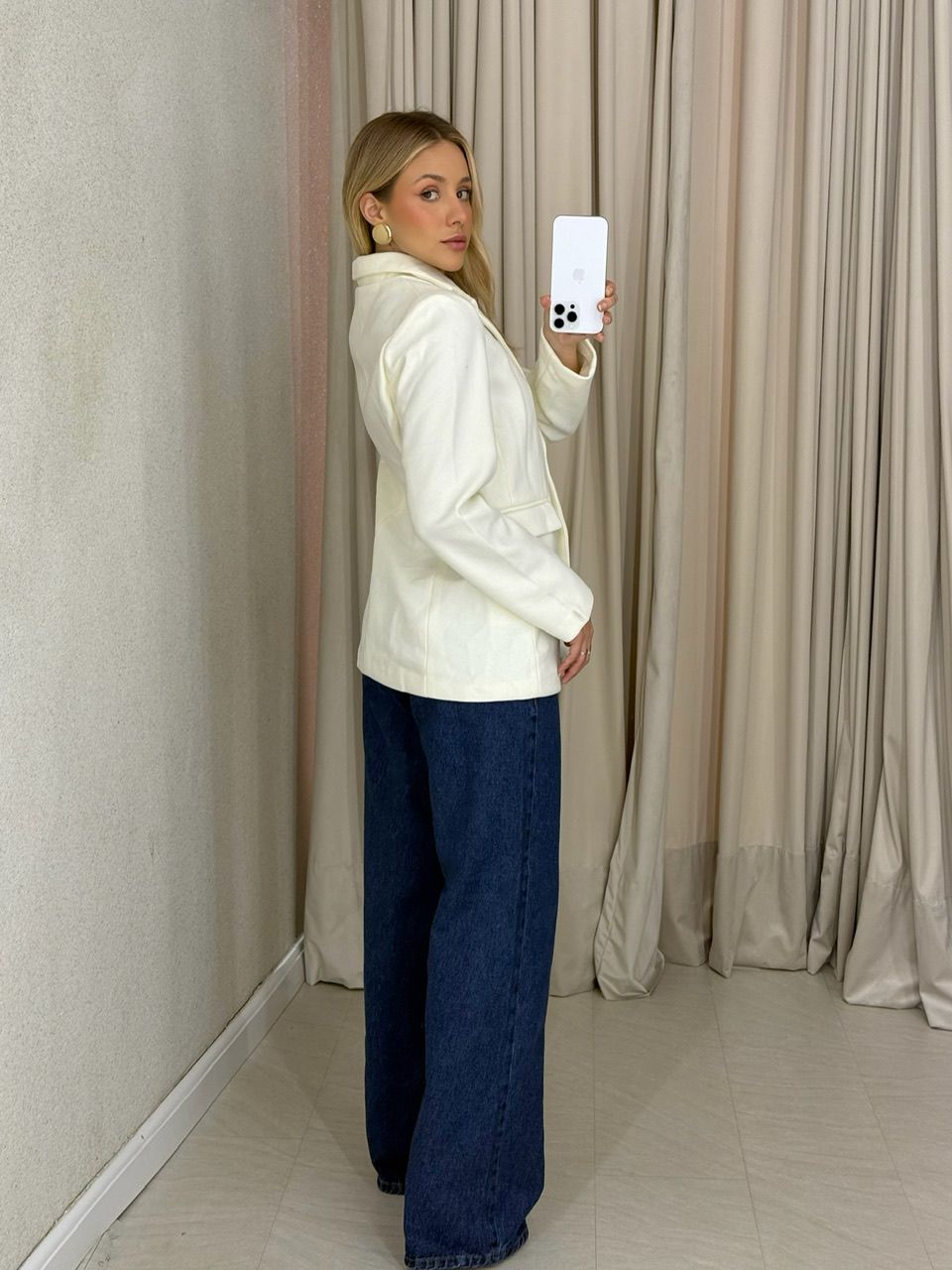 BLAZER CÁSSIA LÃ BATIDA OFF