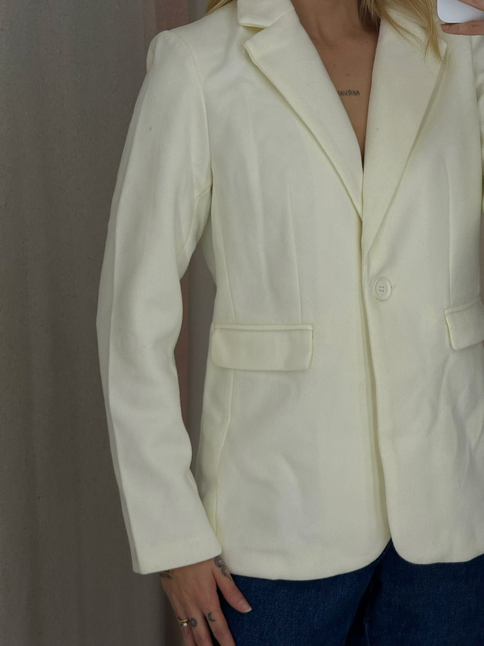 BLAZER CÁSSIA LÃ BATIDA OFF
