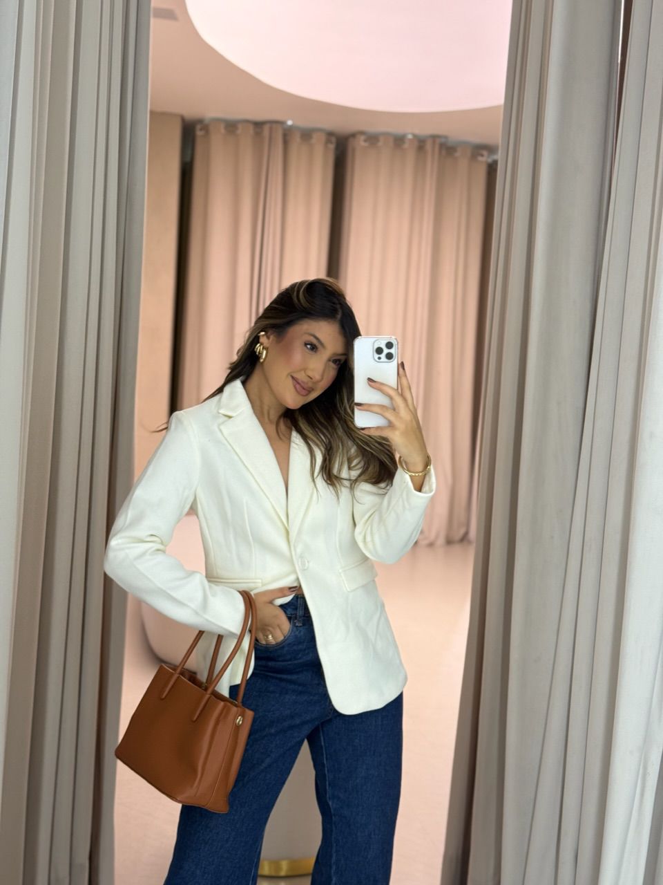BLAZER CÁSSIA LÃ BATIDA OFF - 0064010048 - CAROLLA FERRARO